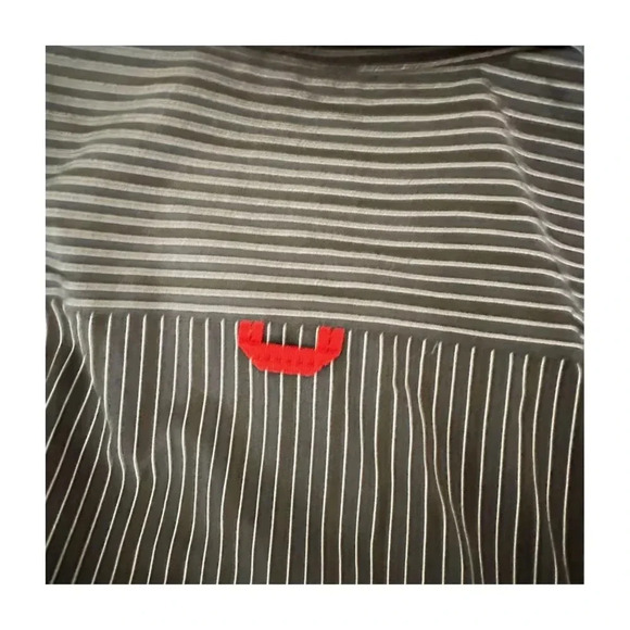 NXT Black Gray Stripe Shirt Size 3X  TALL LS Big Man - Picture 3 of 9